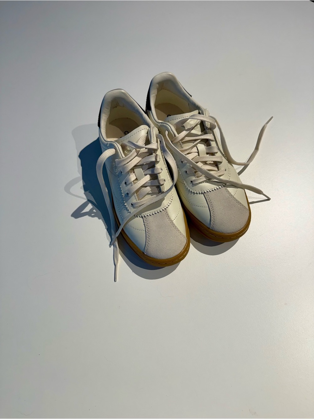 Cole Haan Women's Off-White Sneakers with Gum Sole